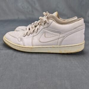 Nike Air Jordan 1 Retro Low White Sneakers Thrashed (2004) 309192 111 Mens 13